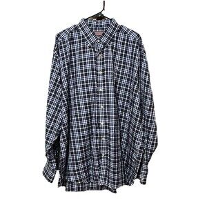 VINEYARD VINES Shirt XL Blue Plaid Classic Fit Tucker Button Down Whale Shirt